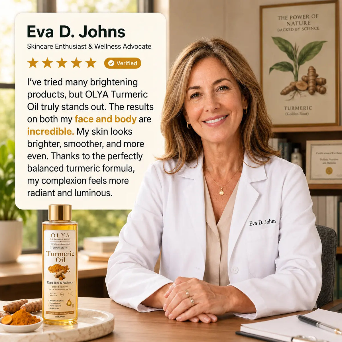 Brightening Turmeric Oil Face & Body