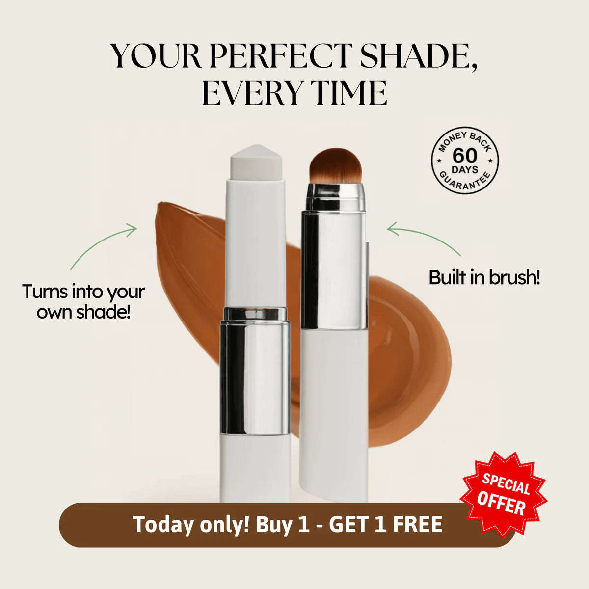 Color-Changing Foundation Stick